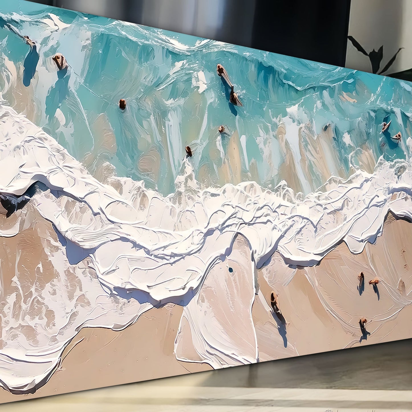 Beach Days Coastal Canvas Wall Art XV