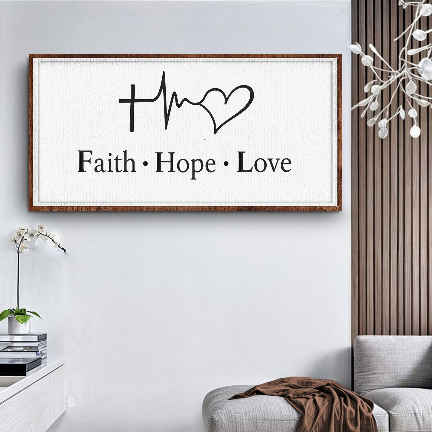 Faith Hope Love Canvas Wall Art