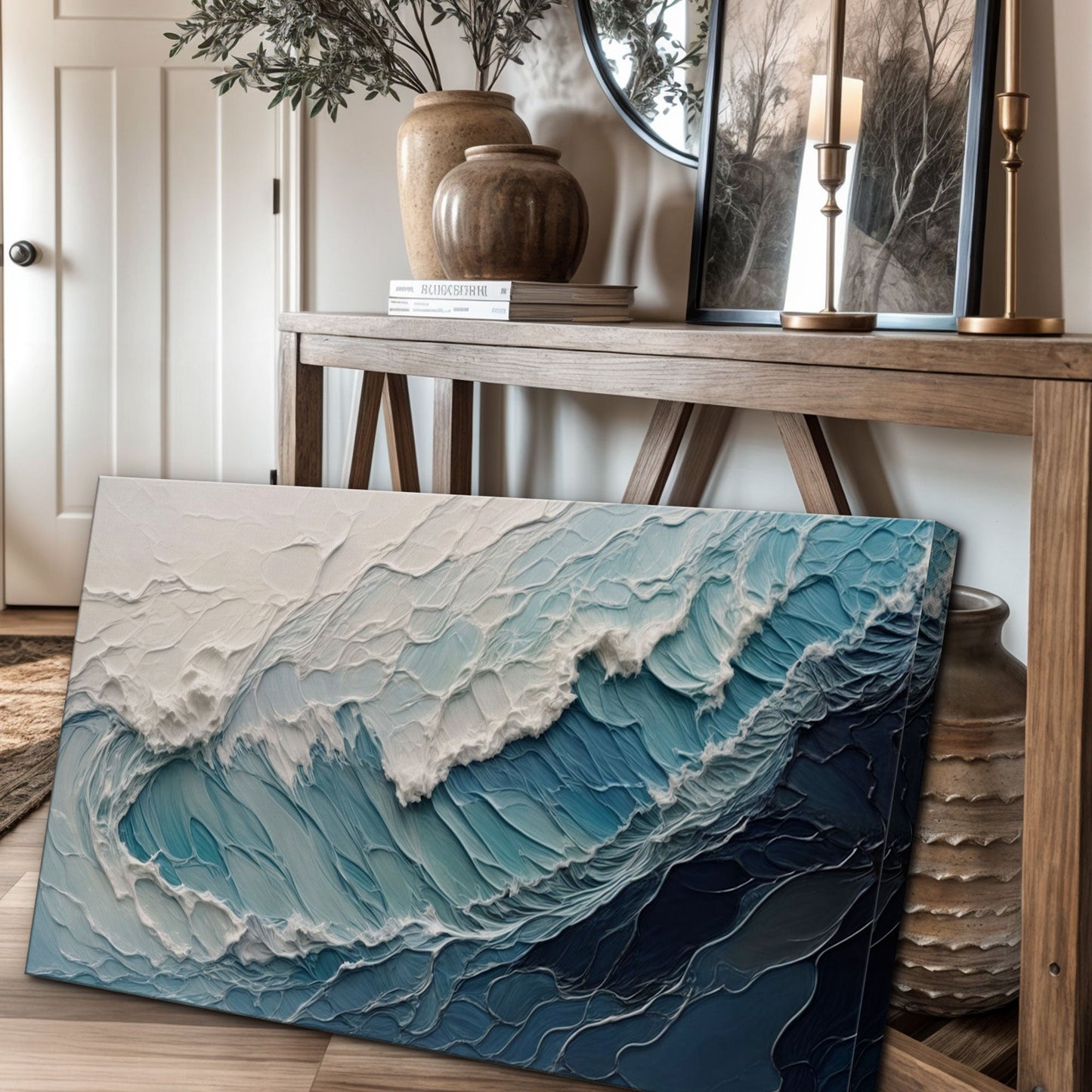 Ocean's Embrace Seascape Canvas Wall Art