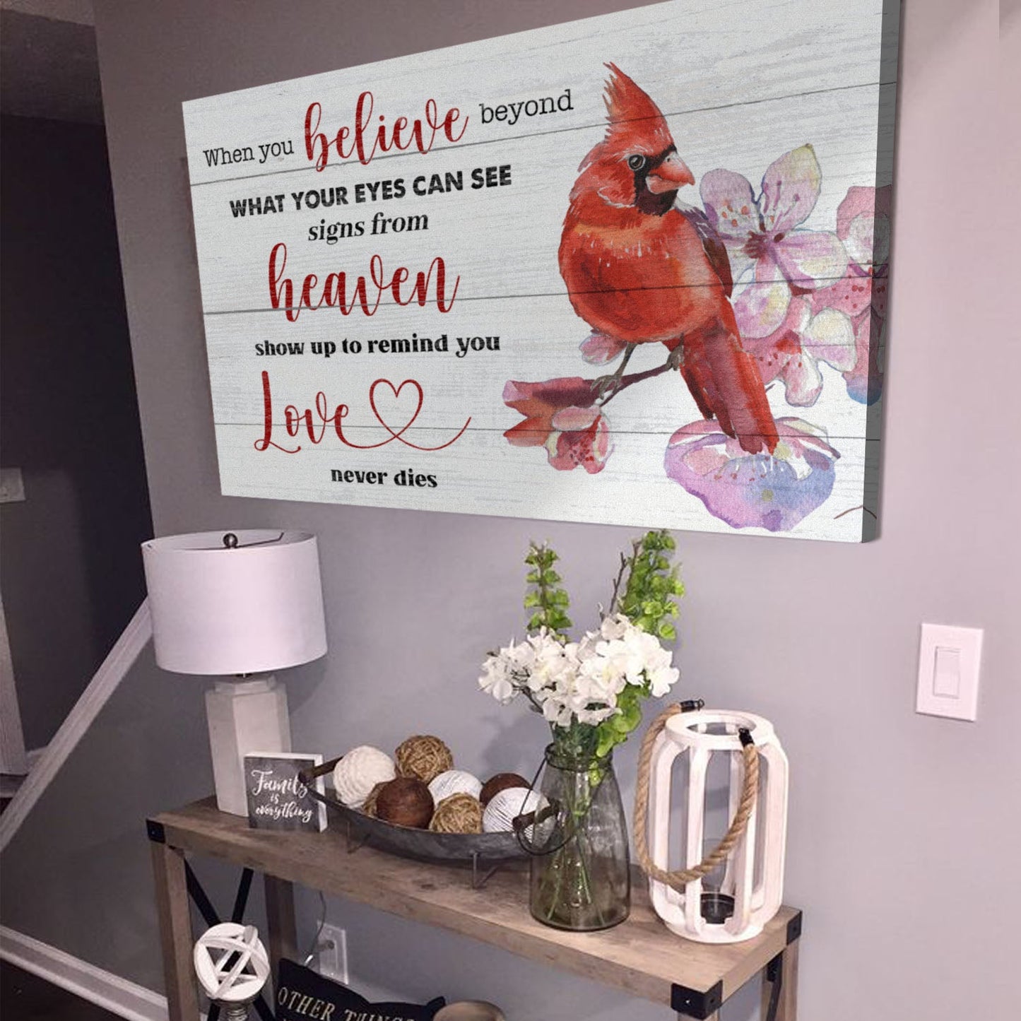 When You Believe Beyond Faith Canvas Sign
