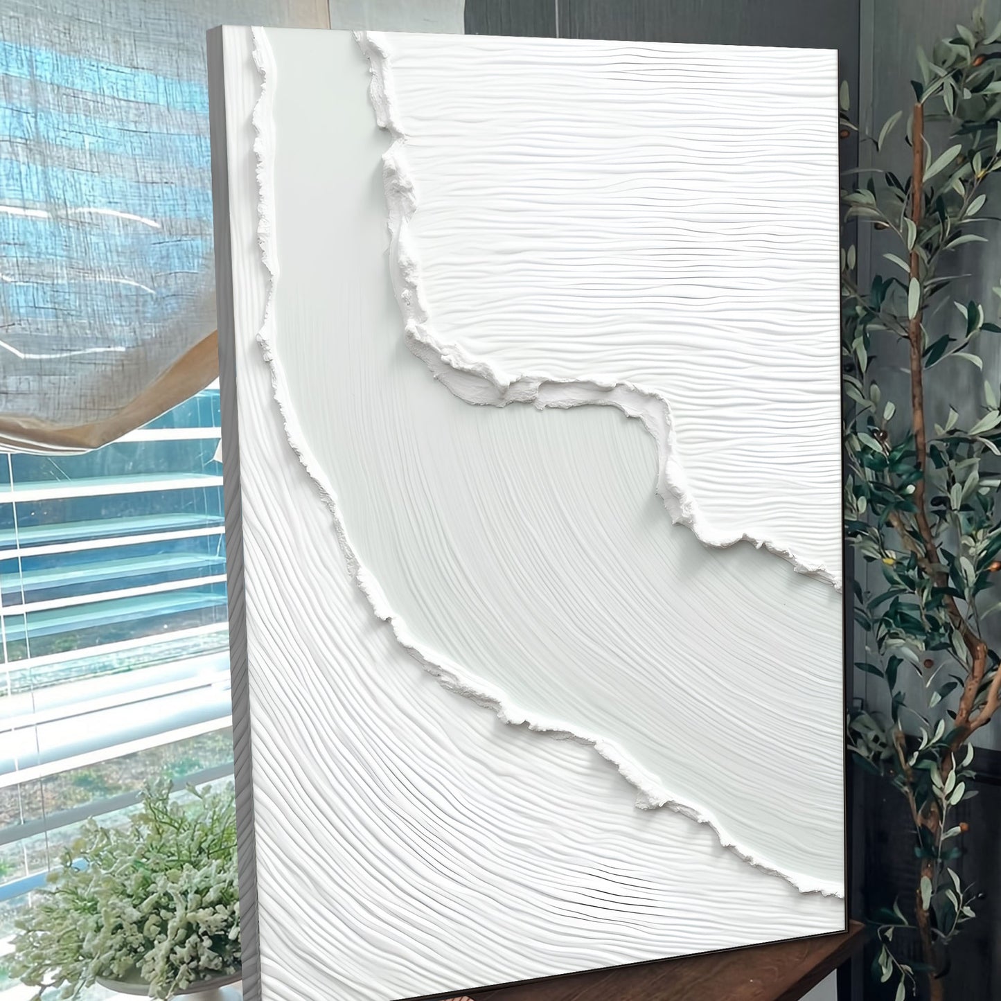 Abstract Minimalist Wave Canvas Wall Art