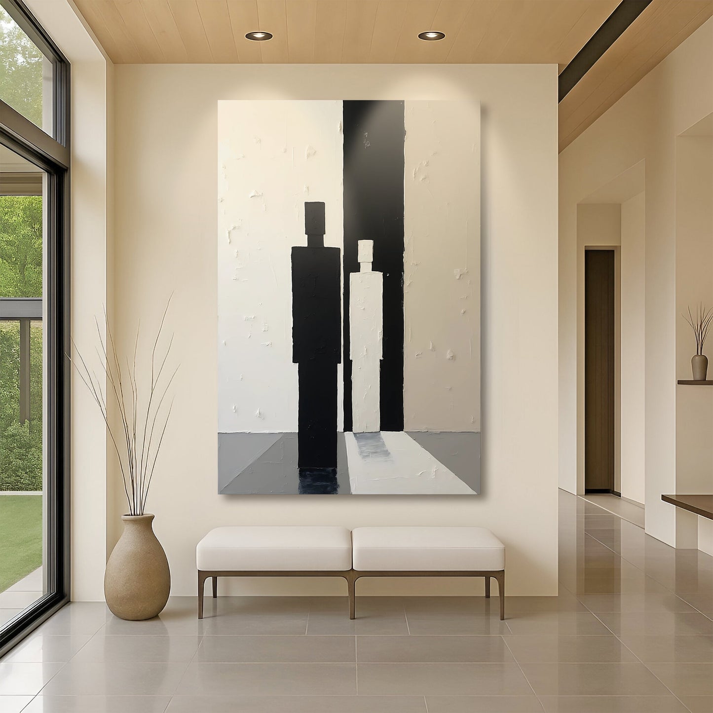 Contemporary Minimalist Abstract Canvas Wall Art