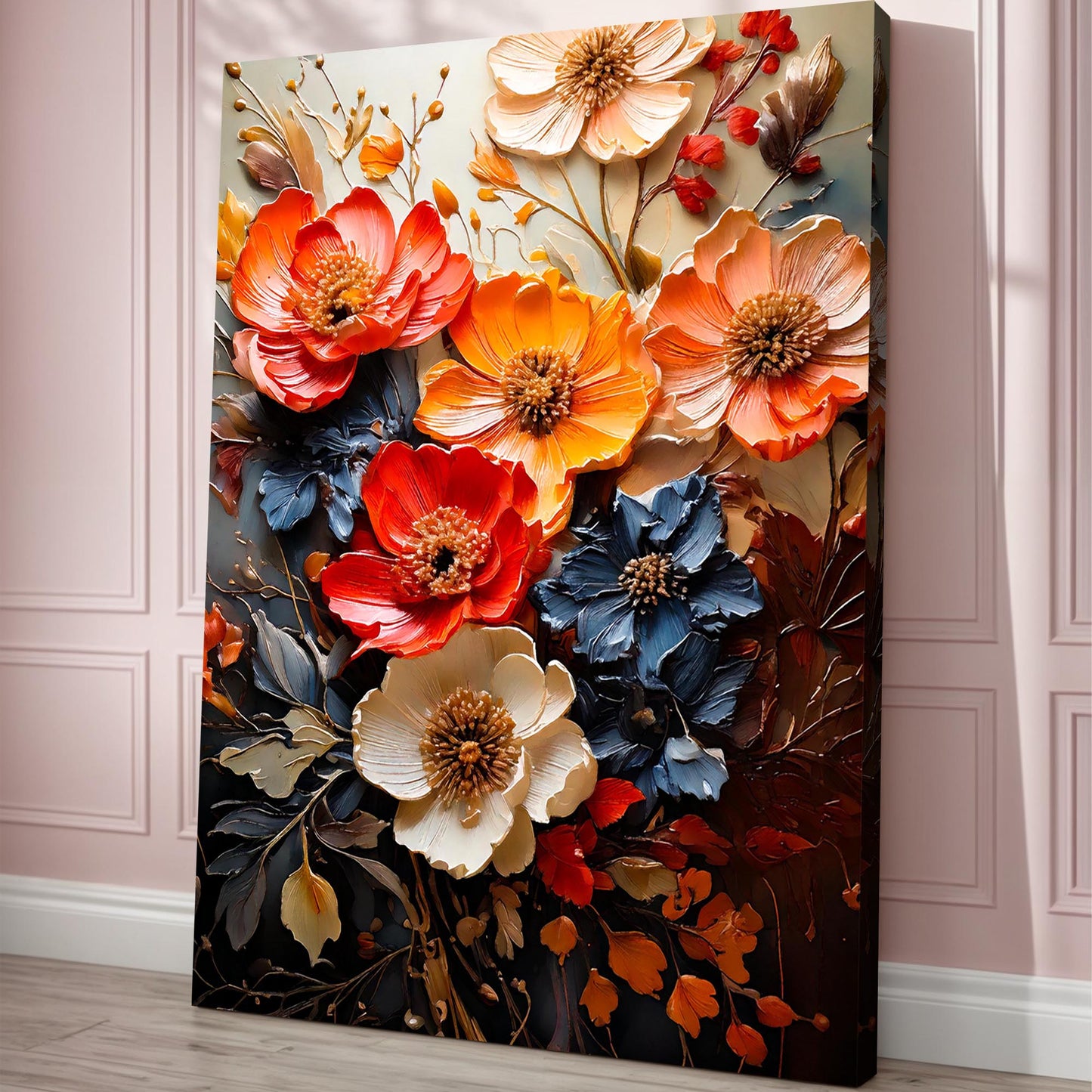 Blooming Garden Rhapsody Floral Canvas Wall Art