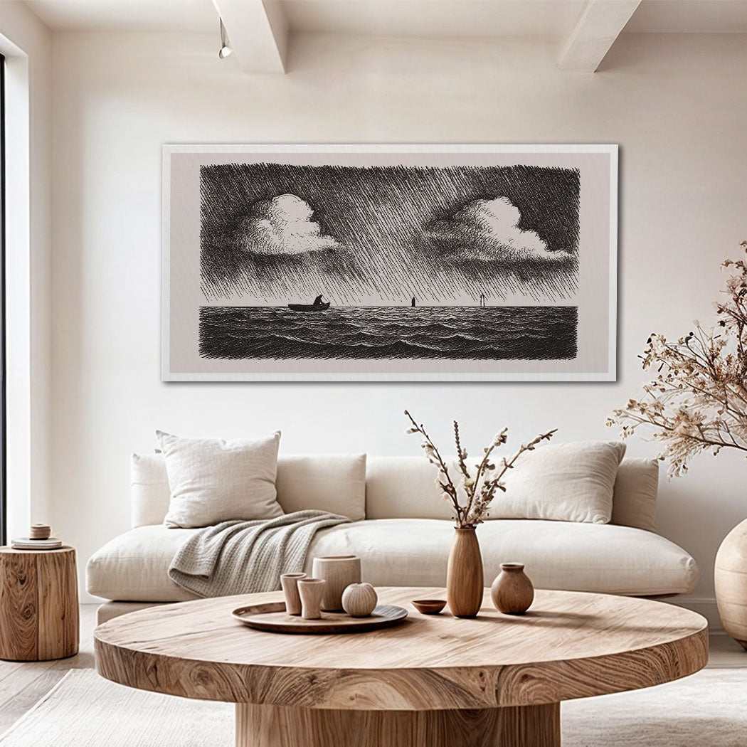 Jesus Walking On Water Canvas Wall Art