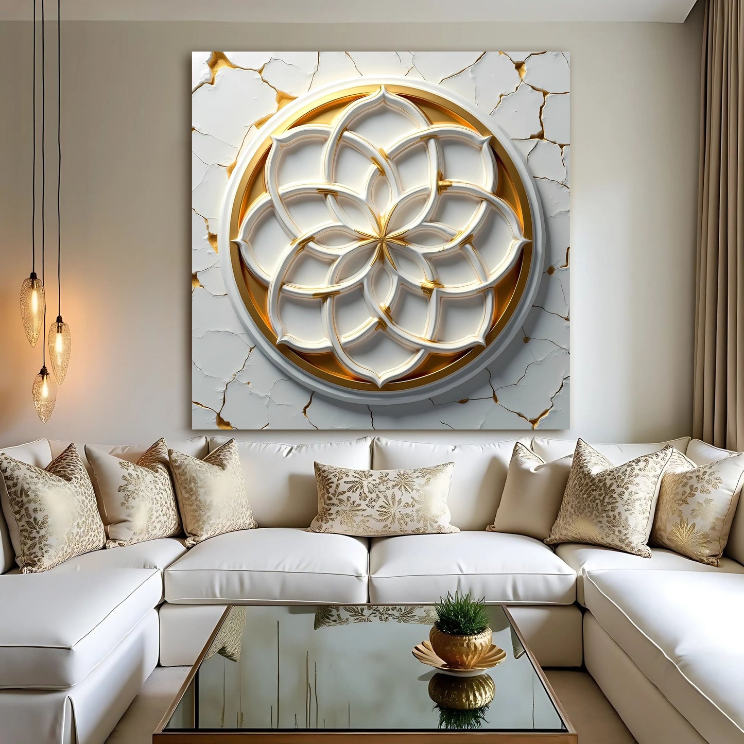 Flower of Life Canvas Wall Art