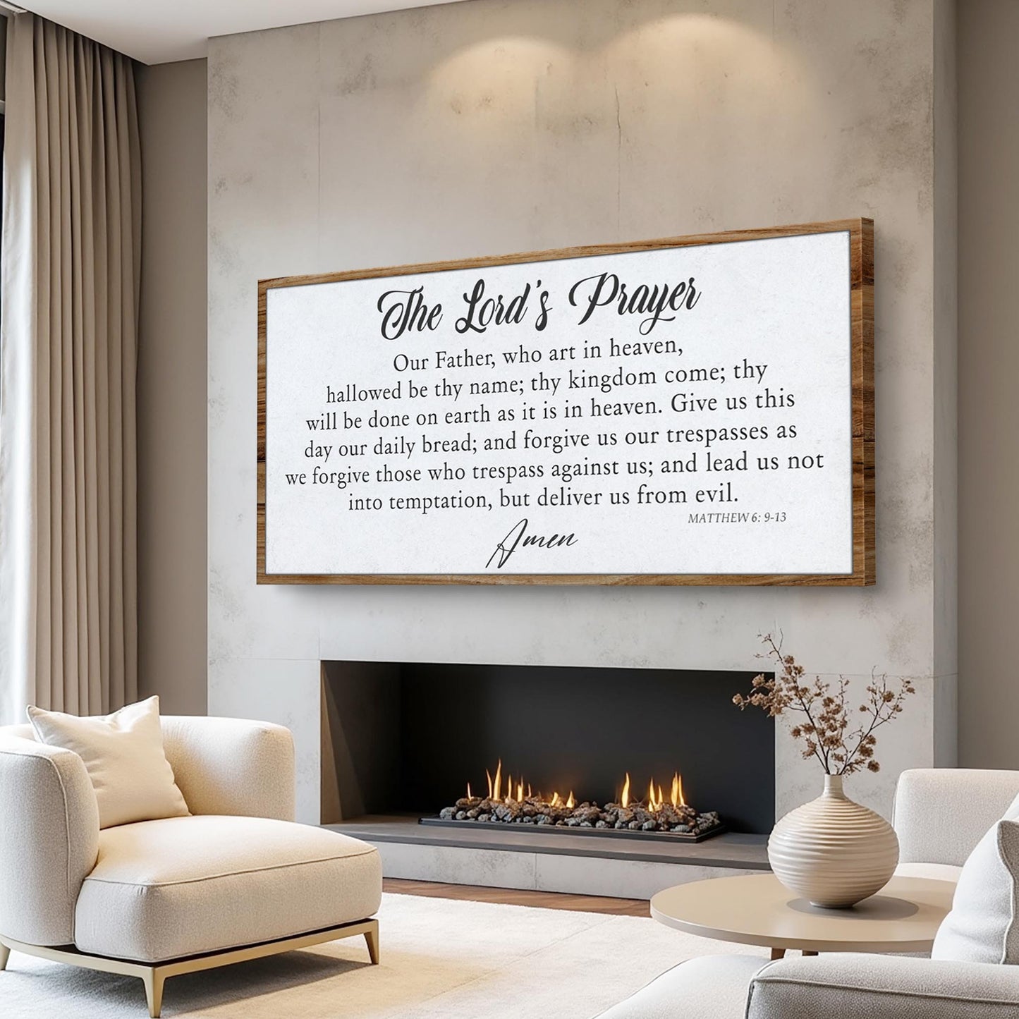 Lord's Prayer Faith Canvas Wall Art II