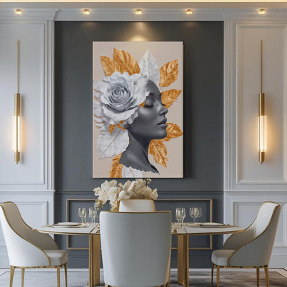 Floral Majesty Canvas Wall Art - Style C