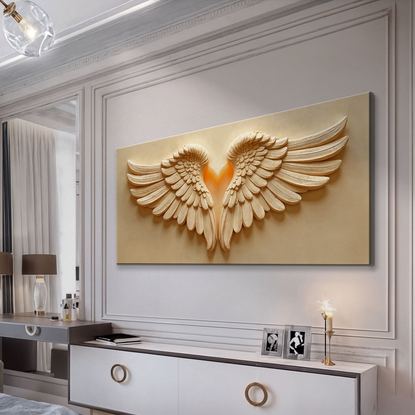 Wings of Devotion Canvas Wall Art