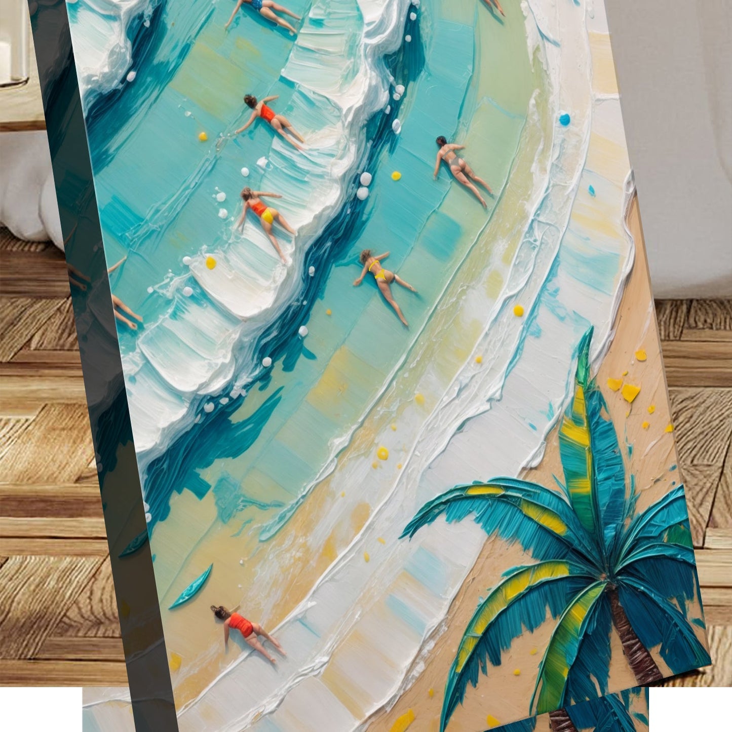 Beach Days Coastal Canvas Wall Art XXI