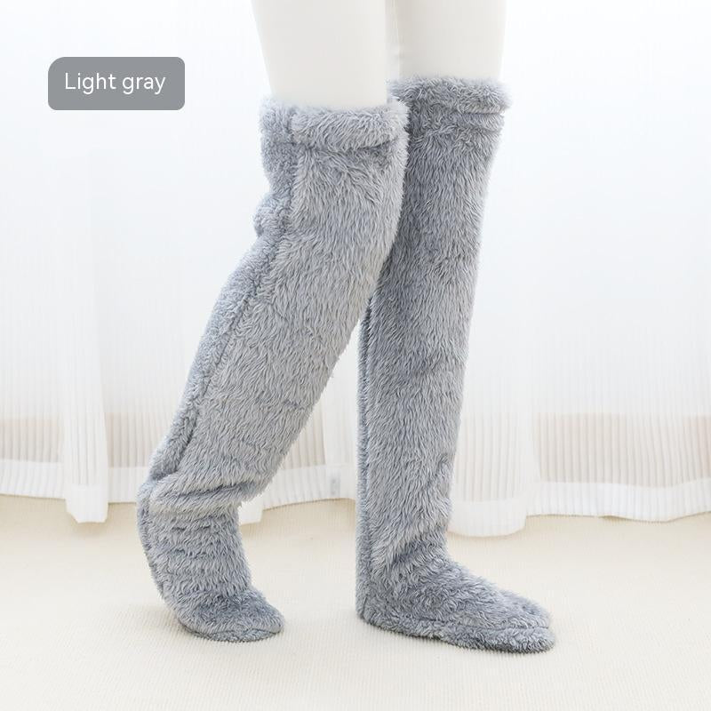 Fuzzy Knee High Socks - Instantly Warm & Cozy Your Legs