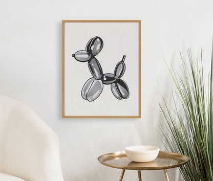 Balloon Dog Framed Wall Art Print