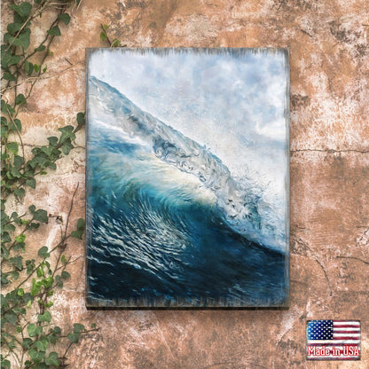 Ocean Wave Wood Wall Art, Coastal Decor