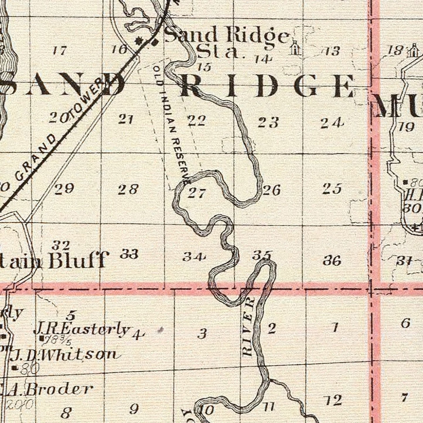 Vintage Map of Jackson County, Illinois, 1876