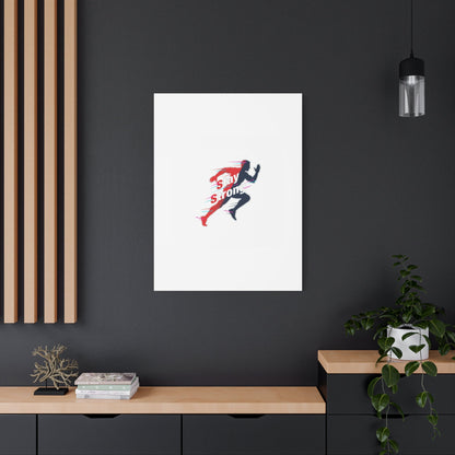 Stay Strong Runner Gym Canvas Wall Art