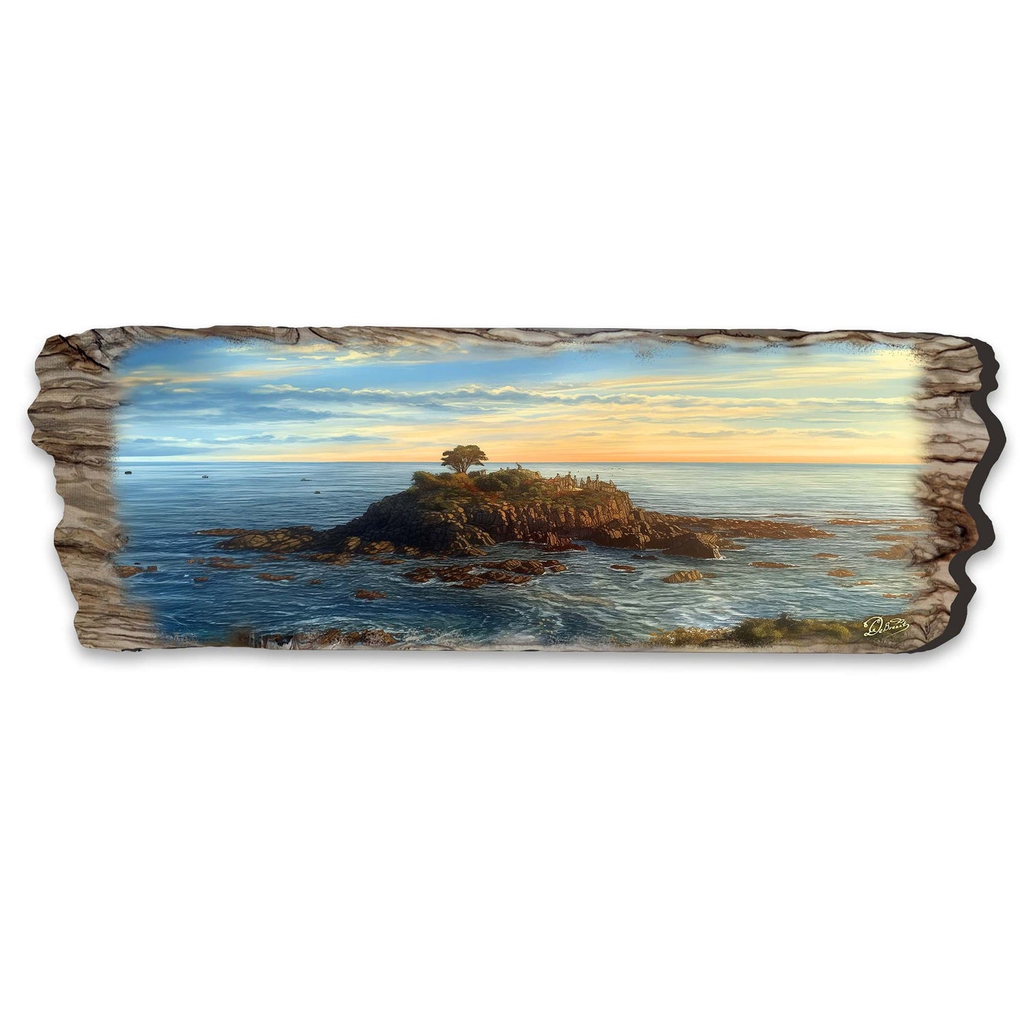 Ocean View Wood Wall Art - Coastal Seascape Decor