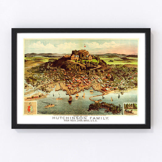 vintage map of High Rock, Essex County, Massachusetts, 1881