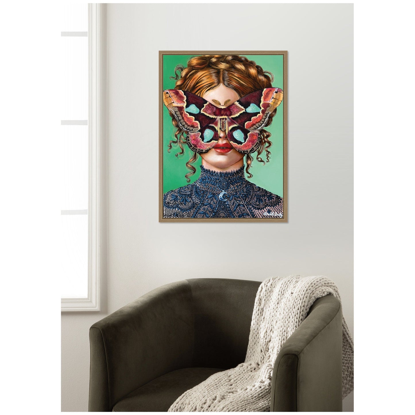 Forest Witch Framed Canvas Wall Art Print