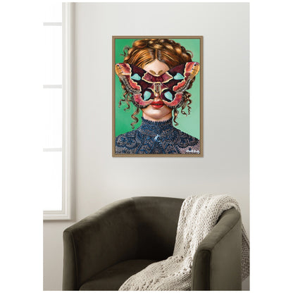 Forest Witch Framed Canvas Wall Art Print