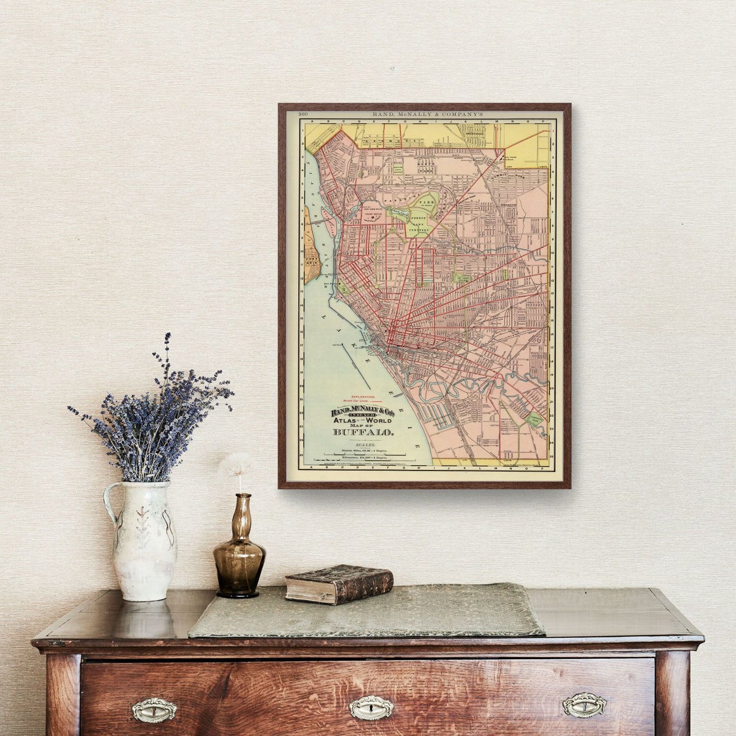 Vintage Map of Buffalo, New York, 1897