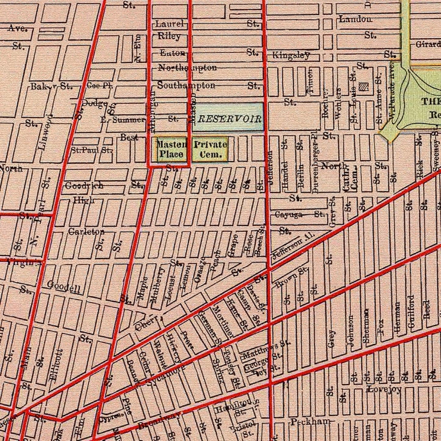 Vintage Map of Buffalo, New York, 1897