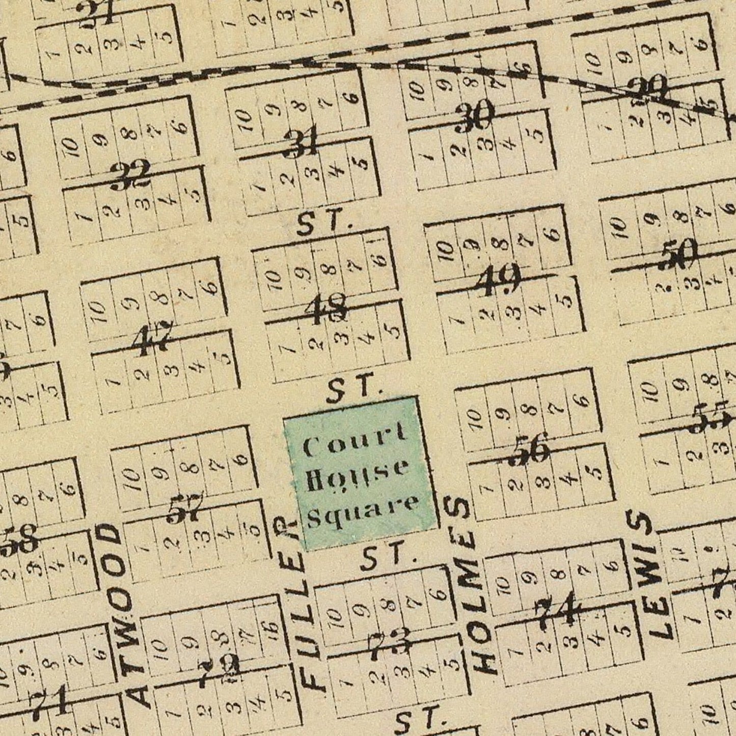 Vintage Map of Shakopee, Minnesota, 1874