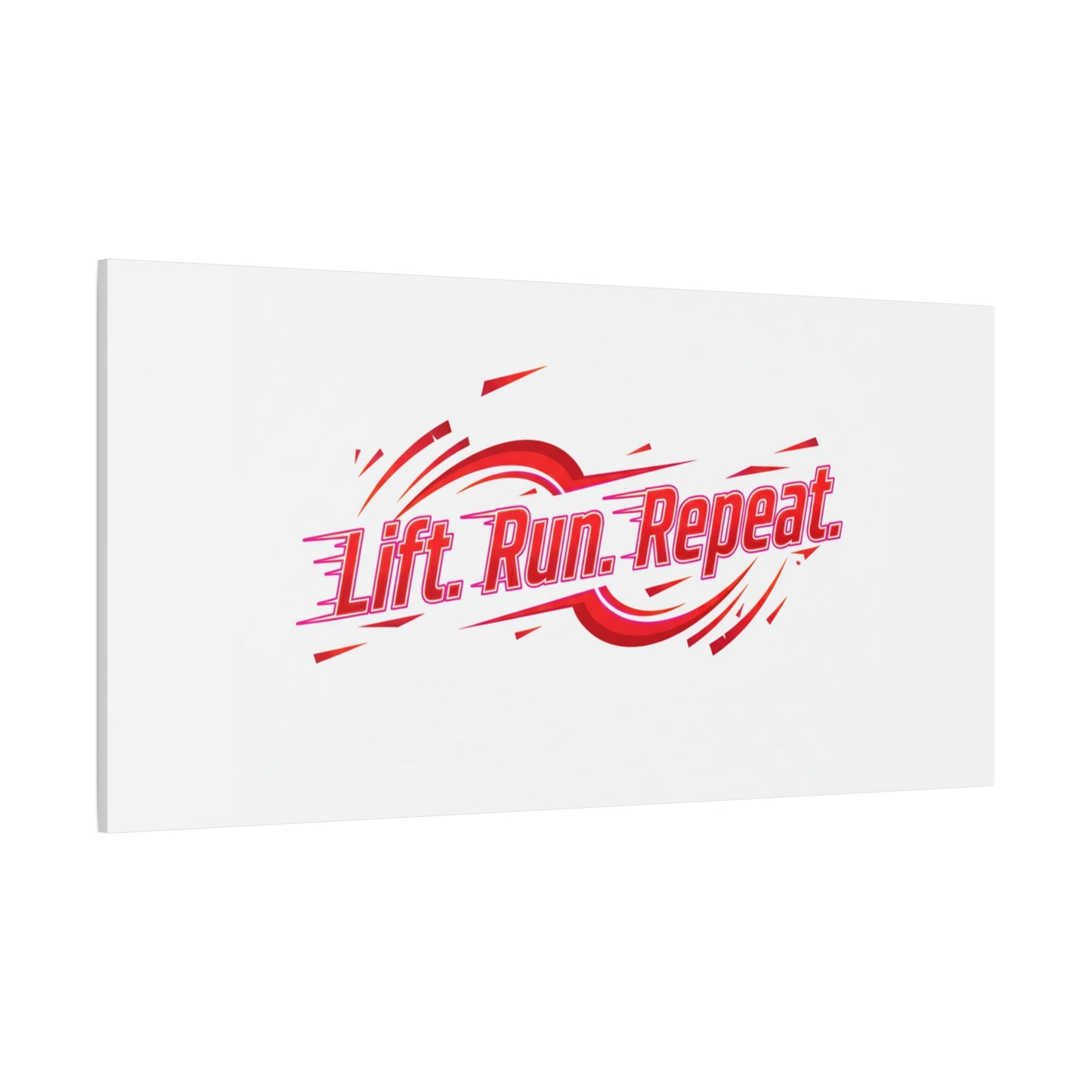 Lift Run Repeat Canvas | Fitness Wall Art, Gym Motivation