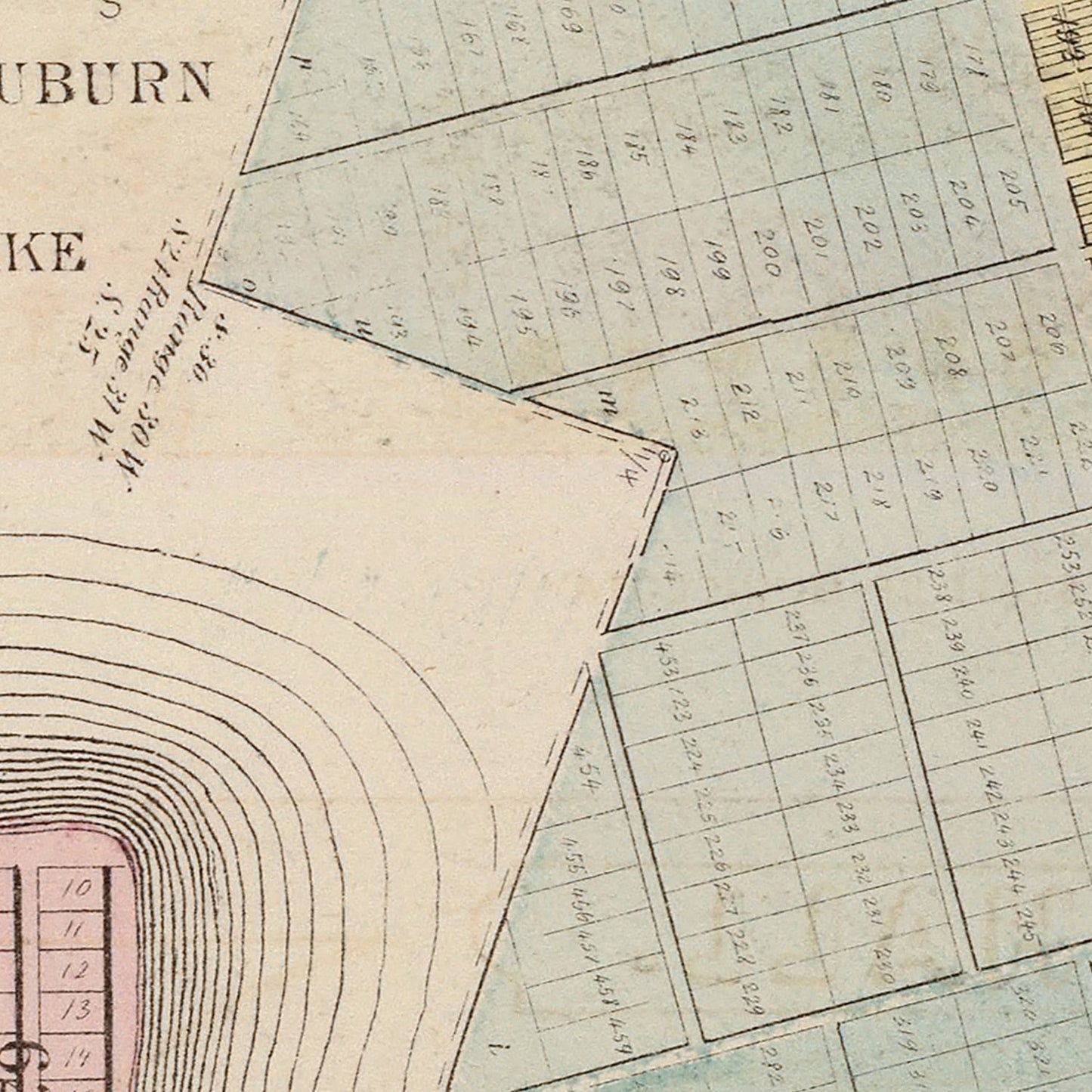 Vintage Map of New Auburn, Minnesota, 1874