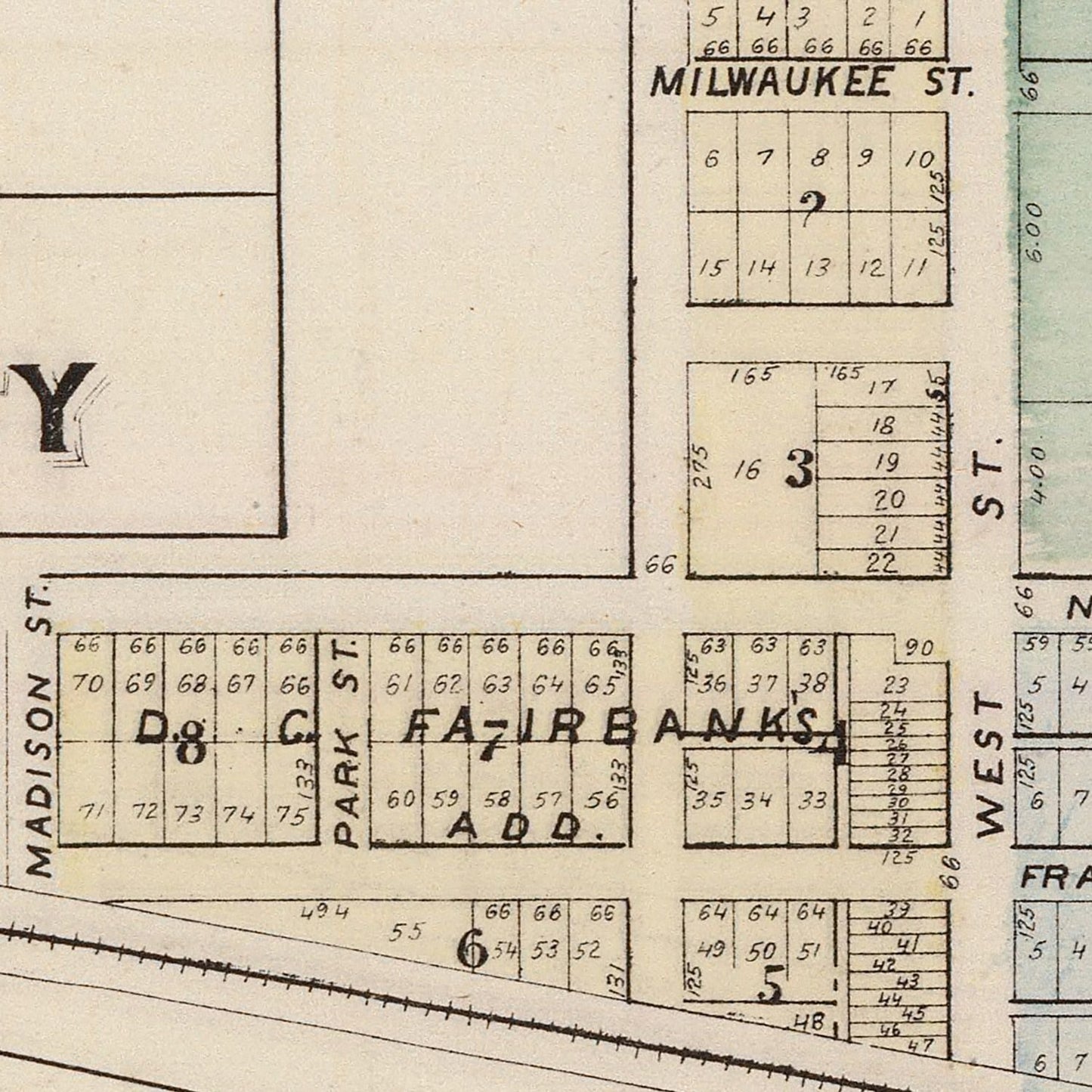 Vintage Map of Blue Earth, Minnesota, 1874