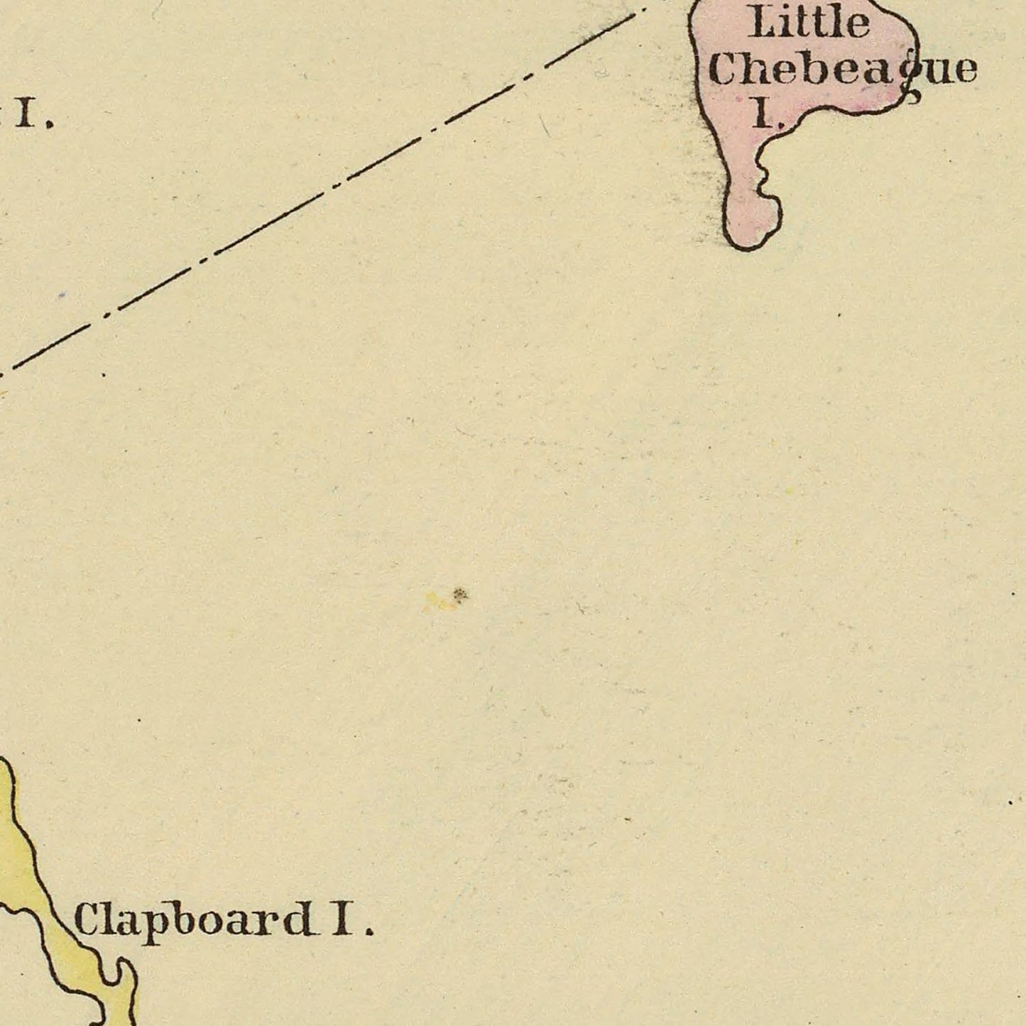 Vintage Map of Falmouth Foreside, Maine, 1894