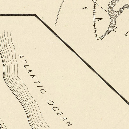 Vintage Map of Hampton, New Hampshire, 1892