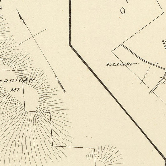 Vintage Map of Alexandria, New Hampshire, 1892