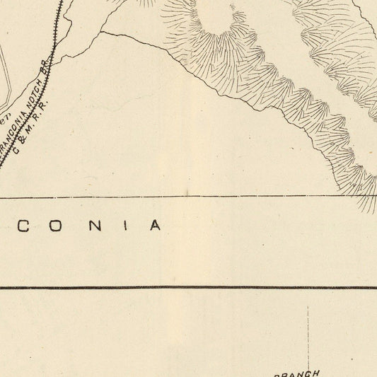 Vintage Map of Bethlehem, New Hampshire, 1892