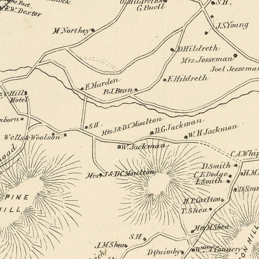 Vintage Map of Lisbon, New Hampshire, 1892