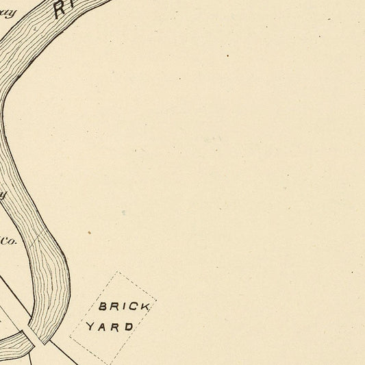 Vintage Map of Gonic, New Hampshire, 1892