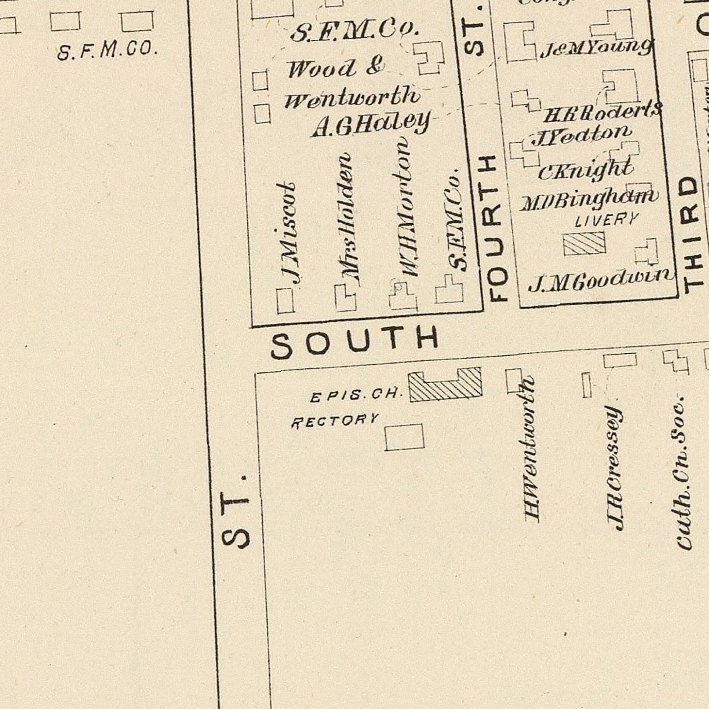 Vintage Map of Rollinsford, New Hampshire, 1892 (No. 2)