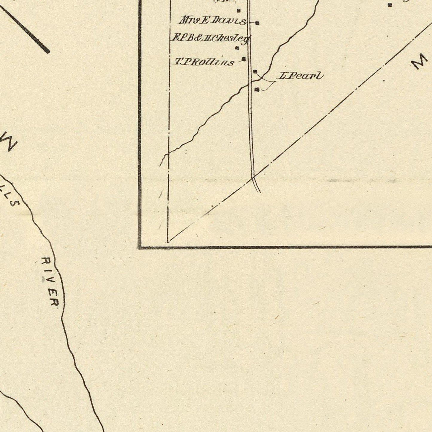 Vintage Map of Middleton, New Hampshire, 1892
