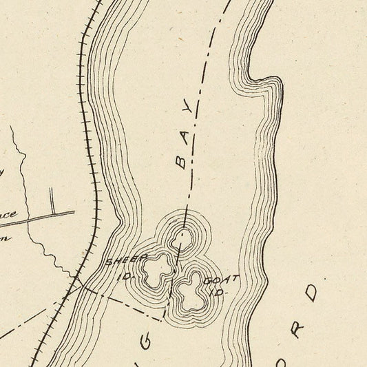 Vintage Map of Laconia, New Hampshire, 1892