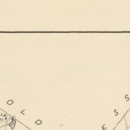 Vintage Map of Center Harbor, New Hampshire, 1892