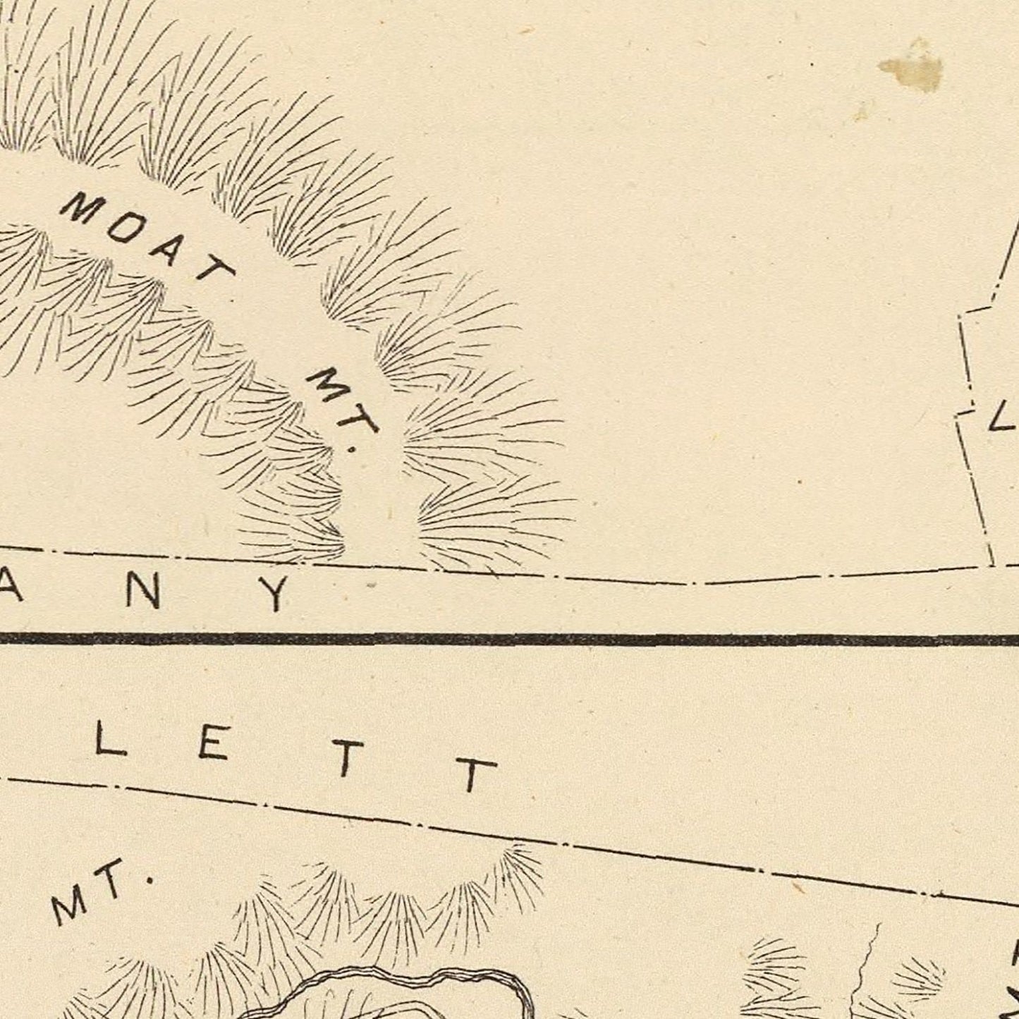 Vintage Map of Albany, New Hampshire, 1892