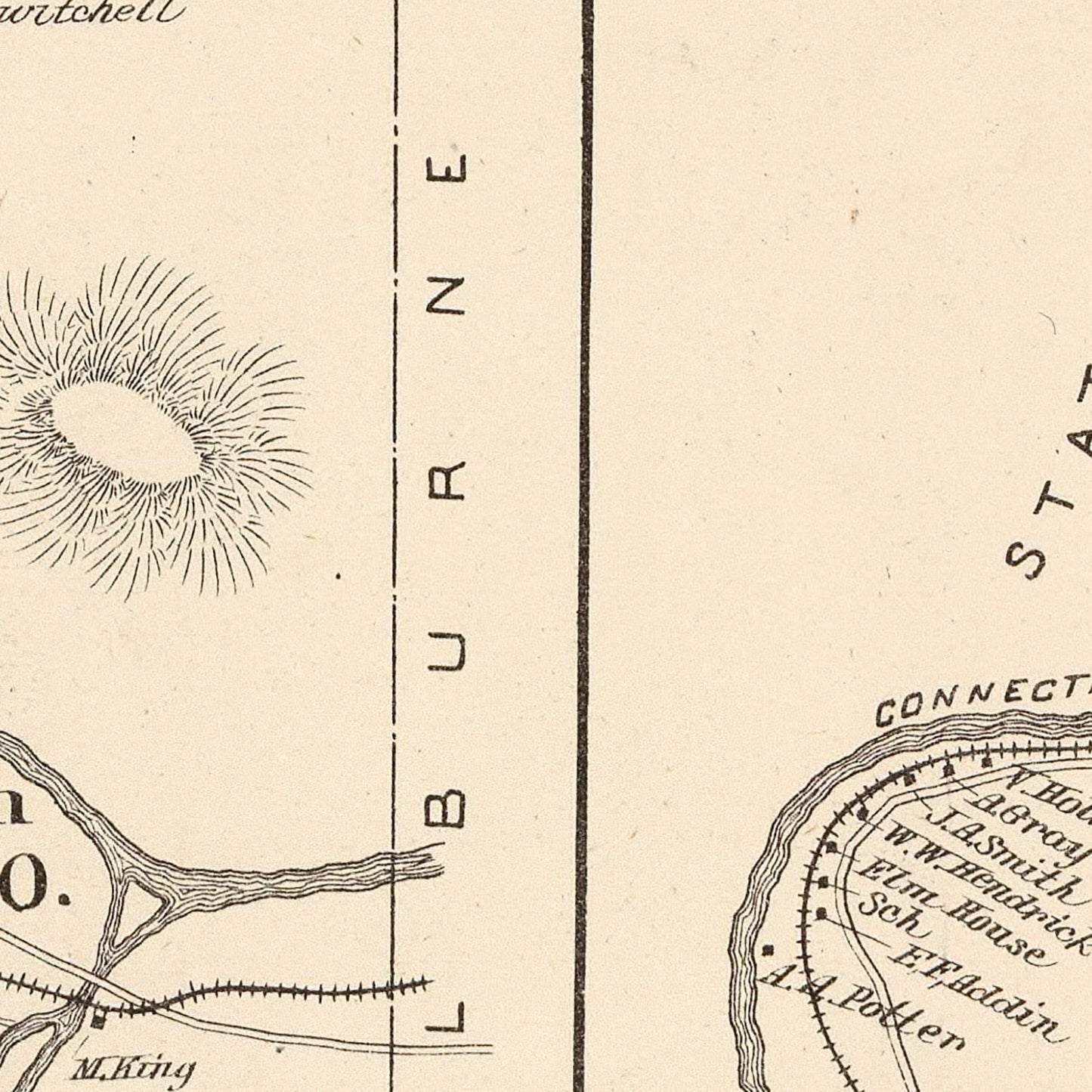 Vintage Map of Gorham, New Hampshire, 1892