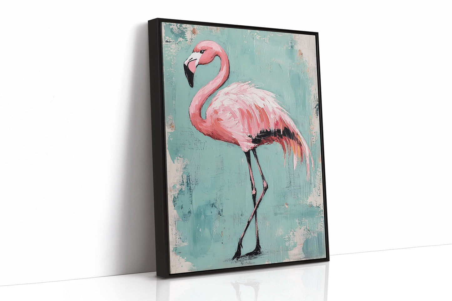 Flamingo Wall Art - Tropical Pink Bird Print