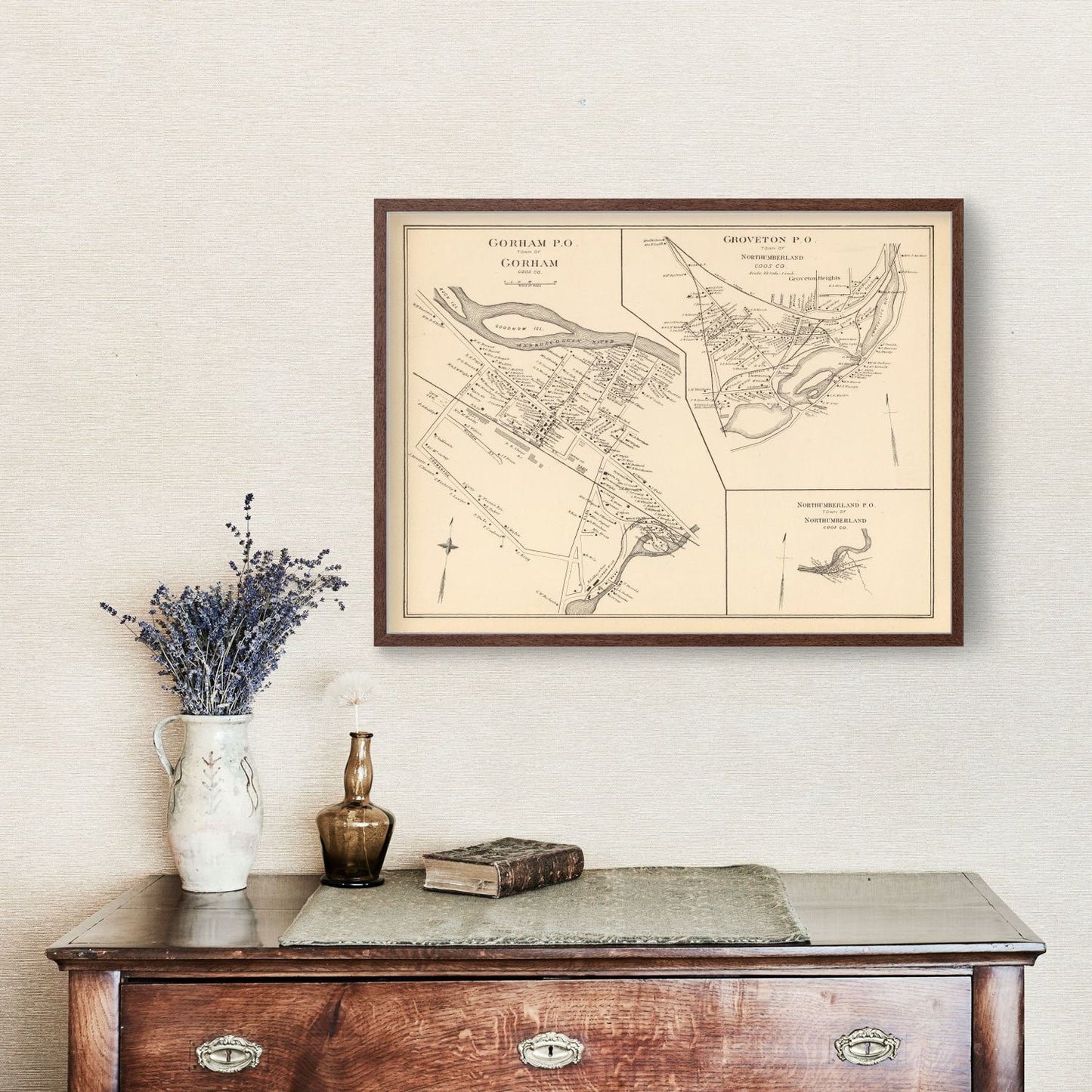 Vintage Map of Gorham, New Hampshire, 1892