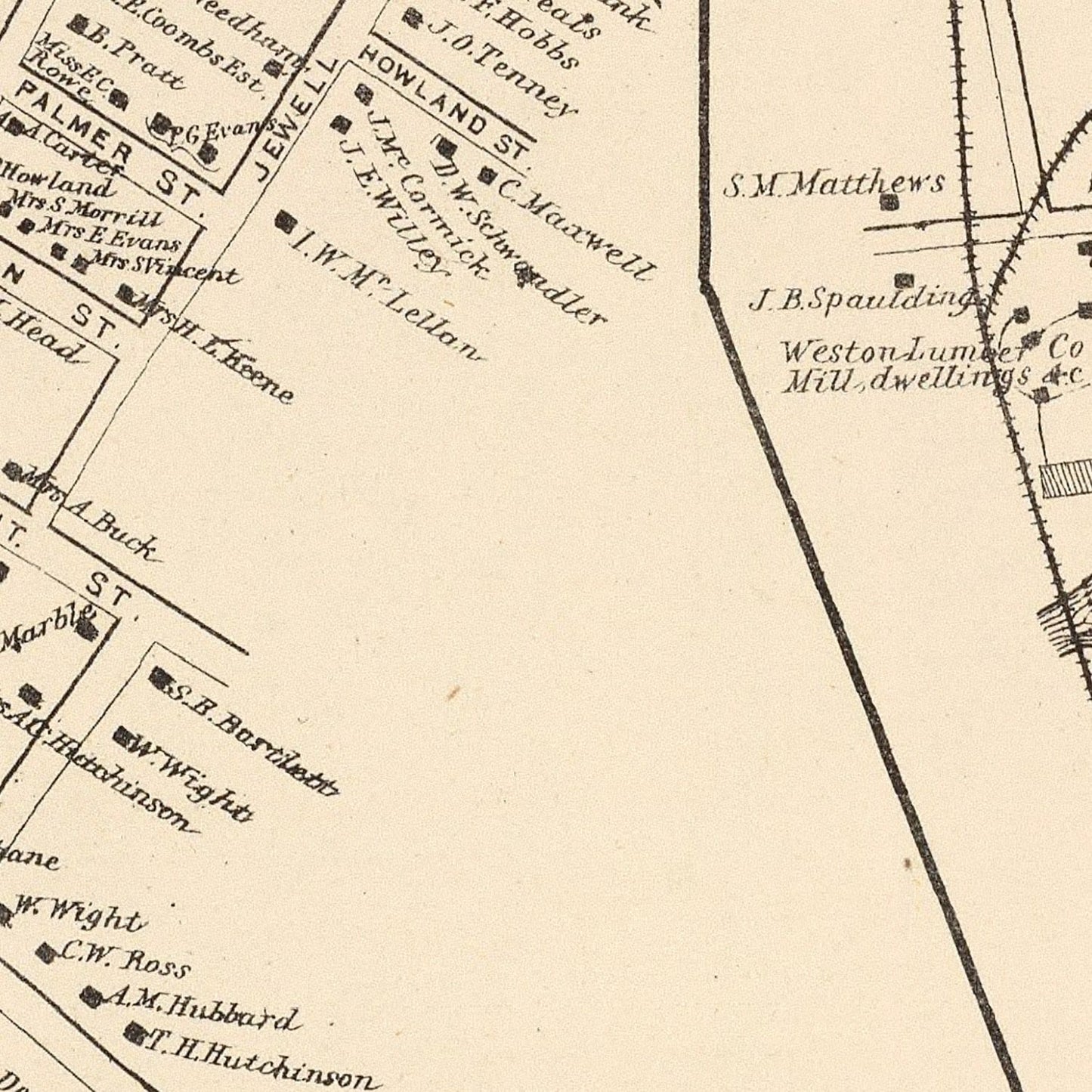 Vintage Map of Gorham, New Hampshire, 1892