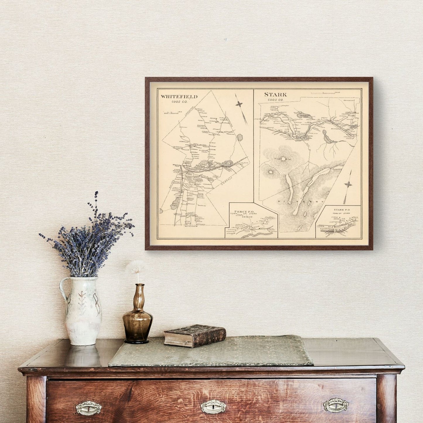 Vintage Map of Stark, New Hampshire, 1892