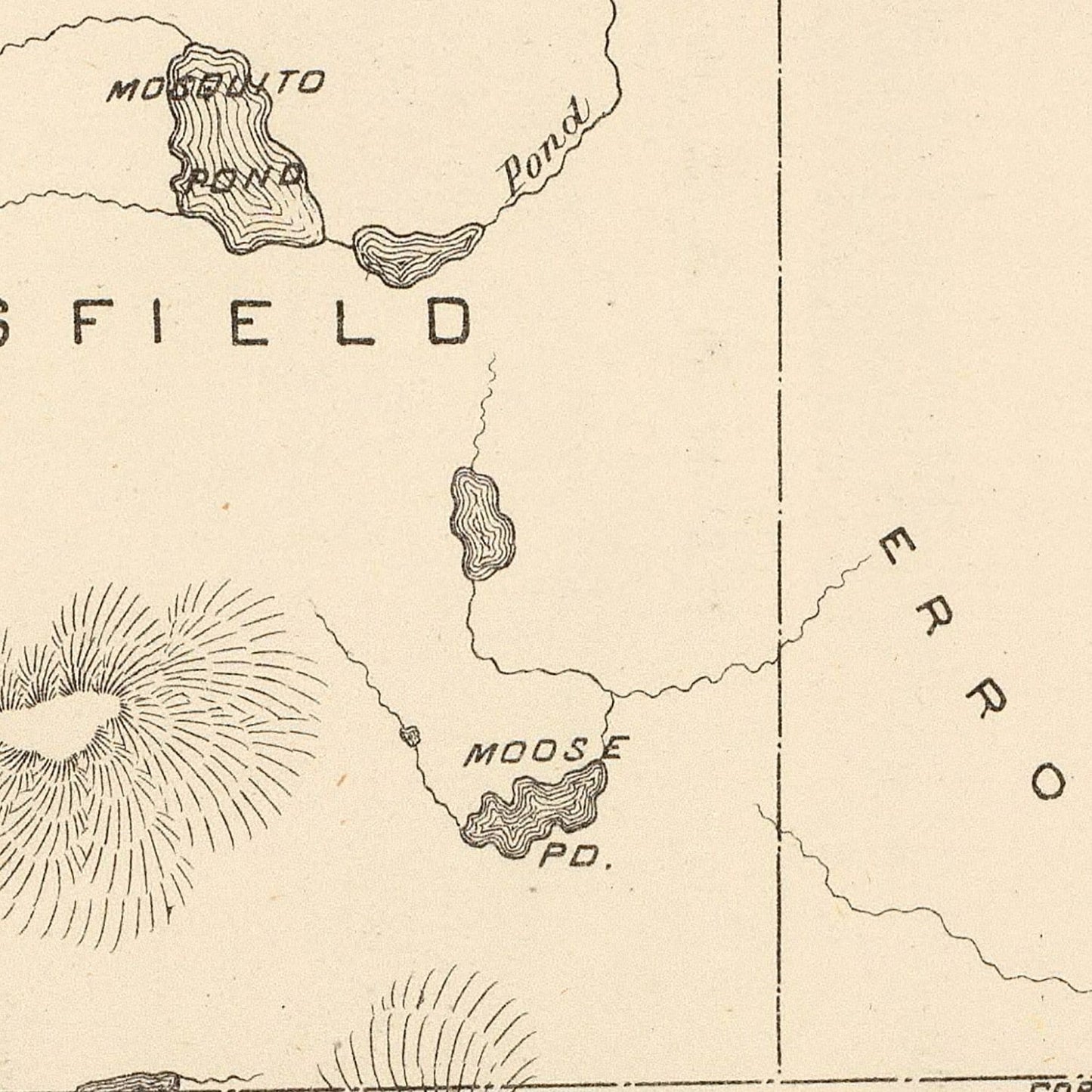 Vintage Map of Millsfield, New Hampshire, 1892