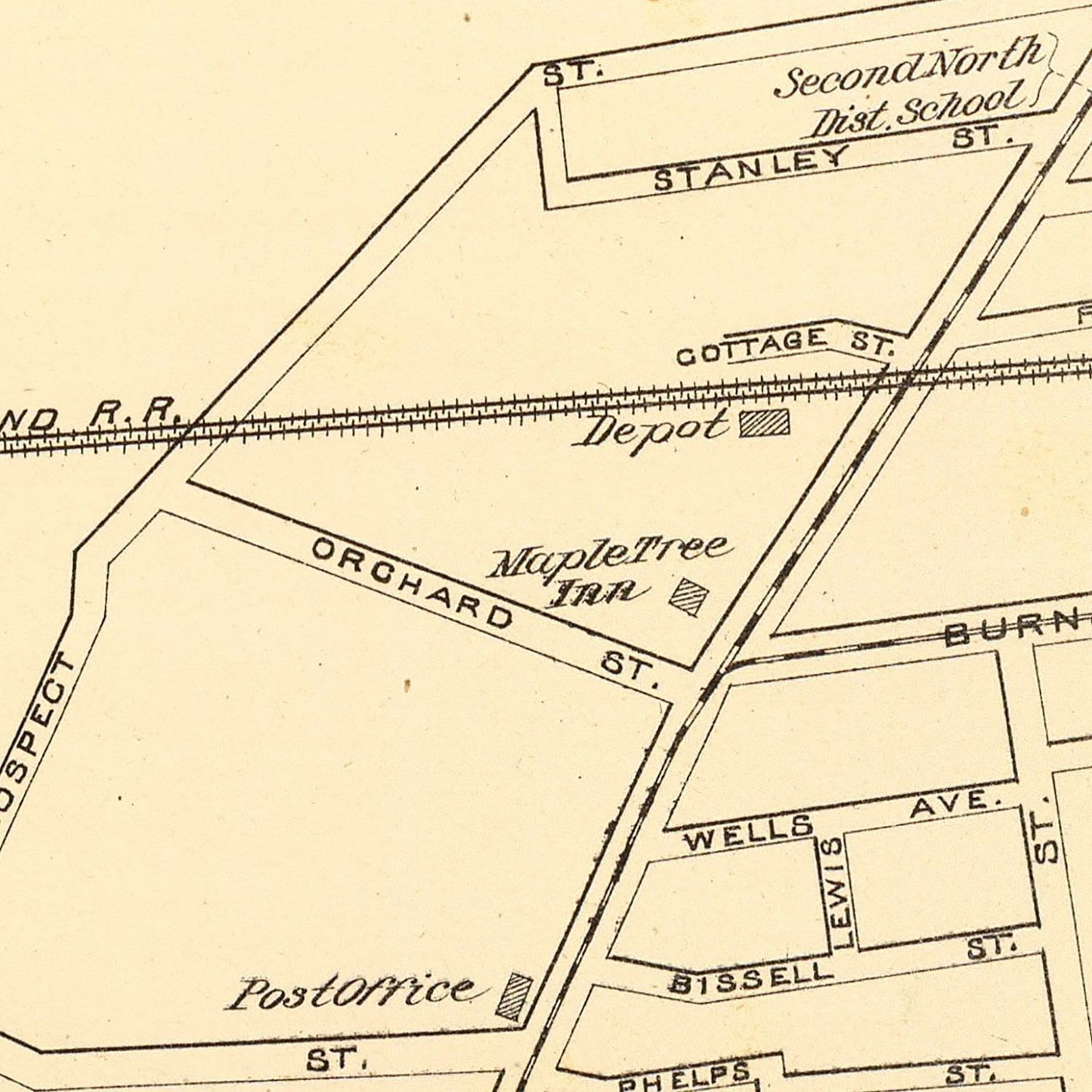 Vintage Map of East Hartford, Connecticut, 1893