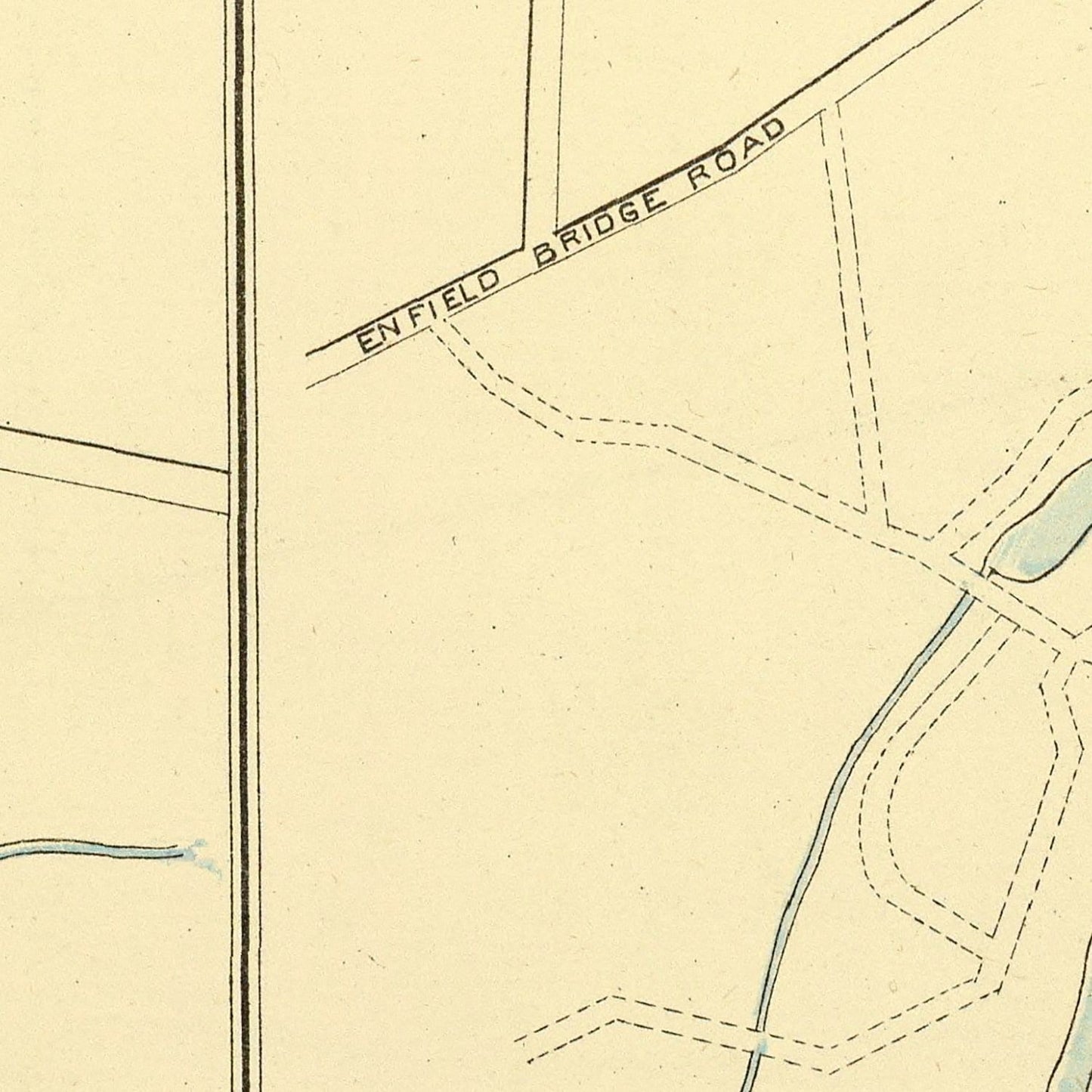 Vintage Map of Hazardville, Connecticut, 1893
