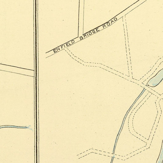 Vintage Map of Hazardville, Connecticut, 1893