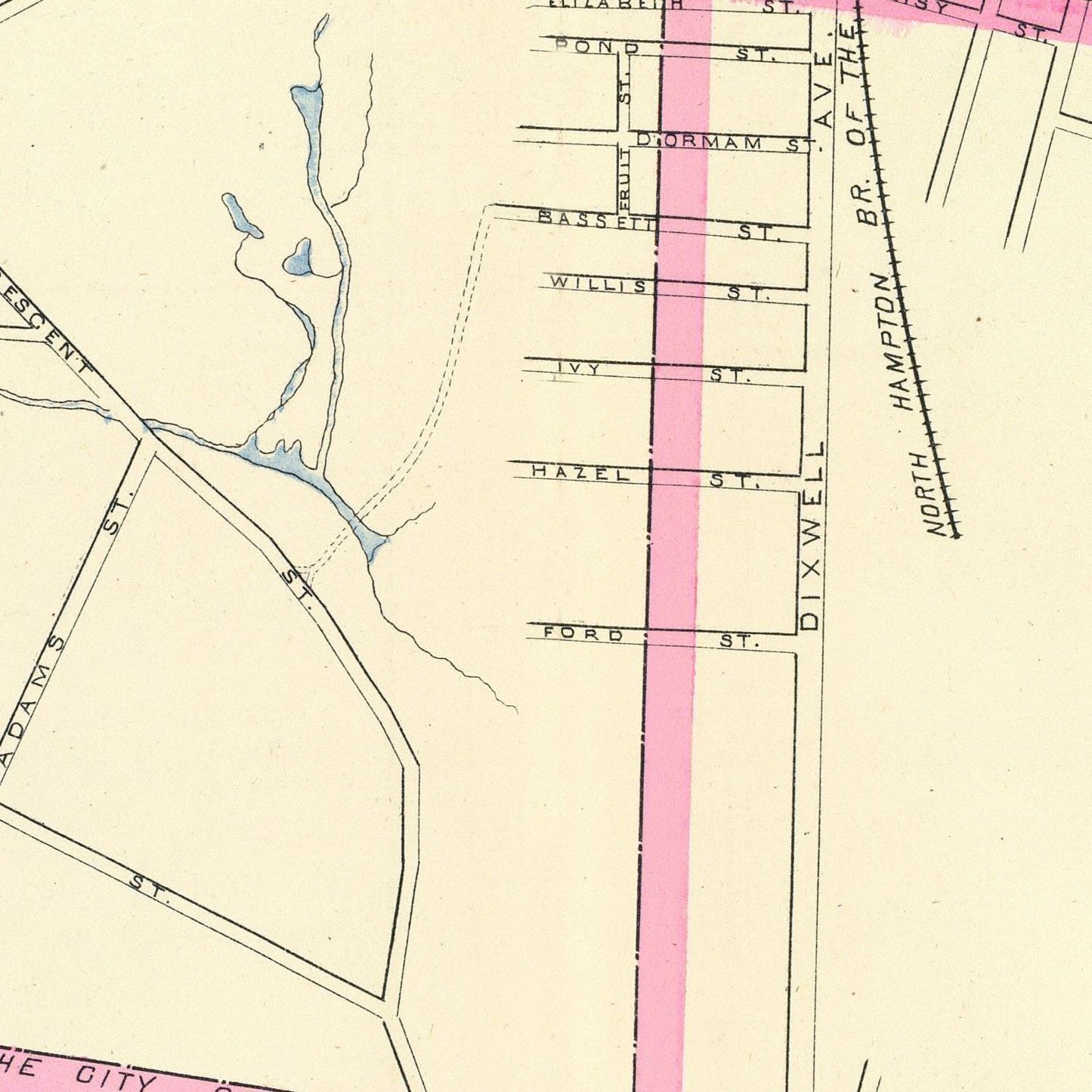 Vintage Map of Westville, Connecticut, 1893