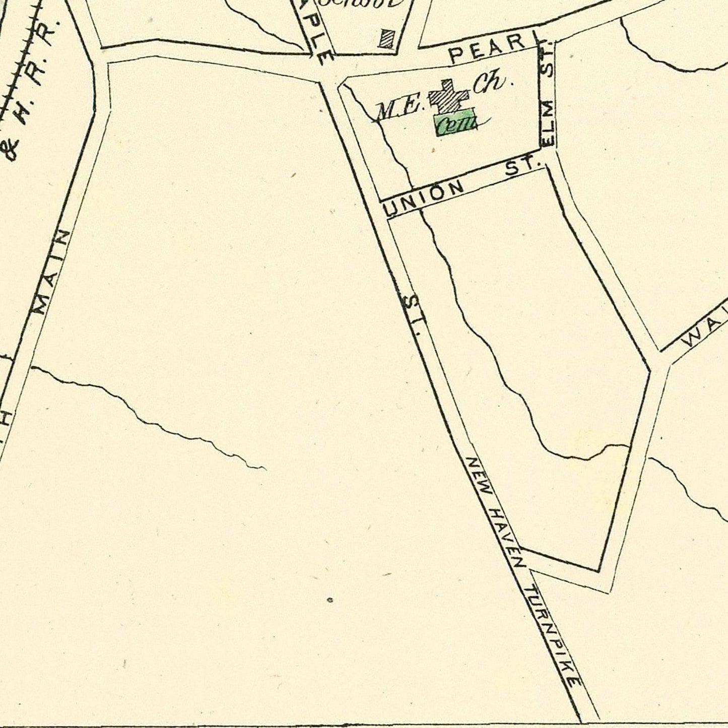 Vintage Map of Madison, Connecticut, 1893
